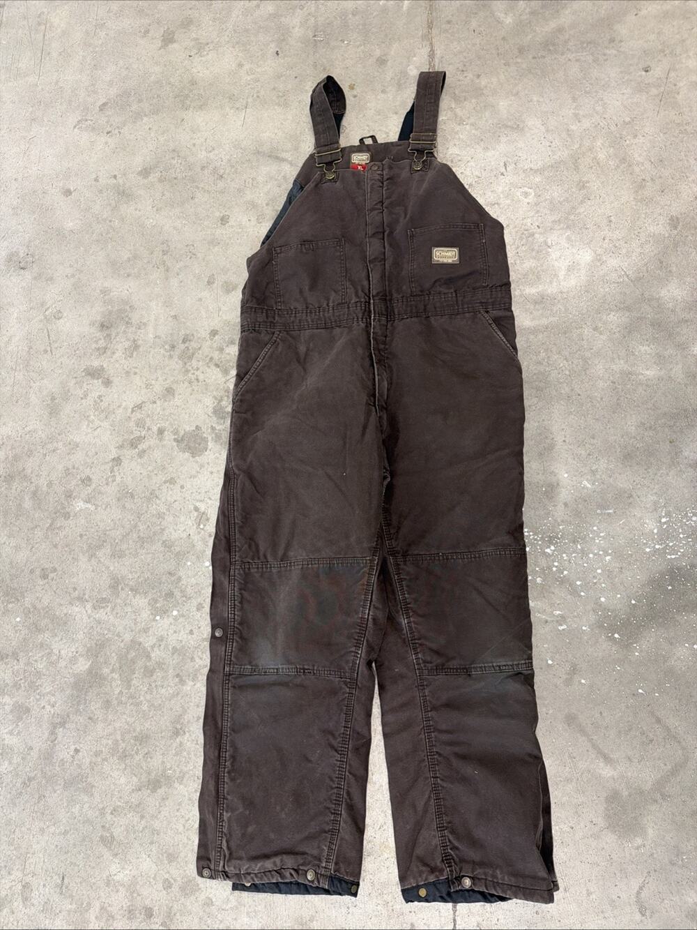 CE Schmidt Overalls Bibs Women XL Brown Duck Canvas Work Insulated Fit for Her